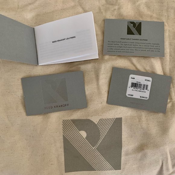 Reed Krakoff Boxer Tote Bag - Includes Matching Orange Zip Wallet - Picture 5 of 8